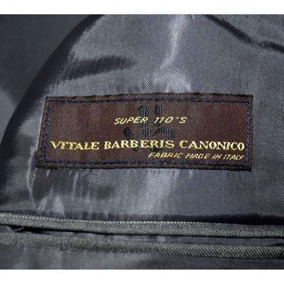 NWT Tasso Elba Blazer Mens 42L Gray Pinstripe Super 110s Wool Suit Jacket Career - Picture 11 of 13